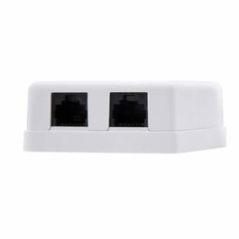 Nanocable Roseta de Superficie RJ45 Cat.6 UTP 2 Tomas Blanco